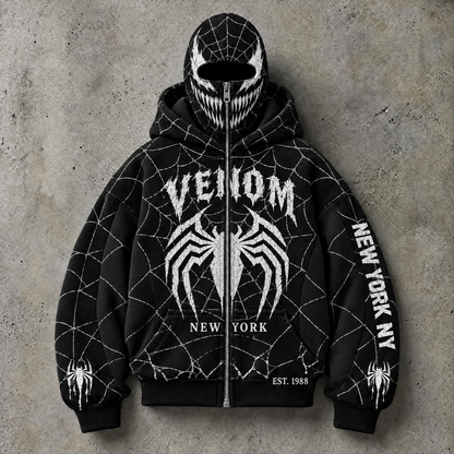 Spiderman Zip Face Hoodie